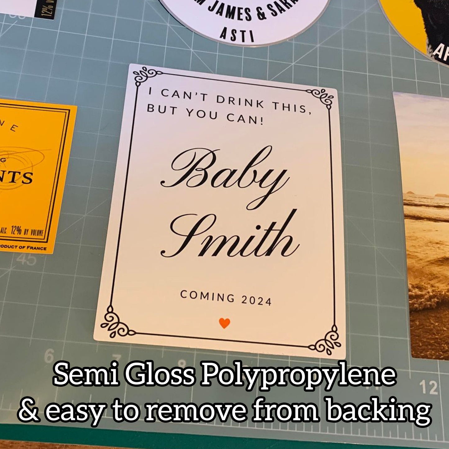 Pairs well with becoming Grandparents beer bottle Label | Baby Announcement | Pregnancy Announcement | Gift for Nan Gran Grandad Grandma