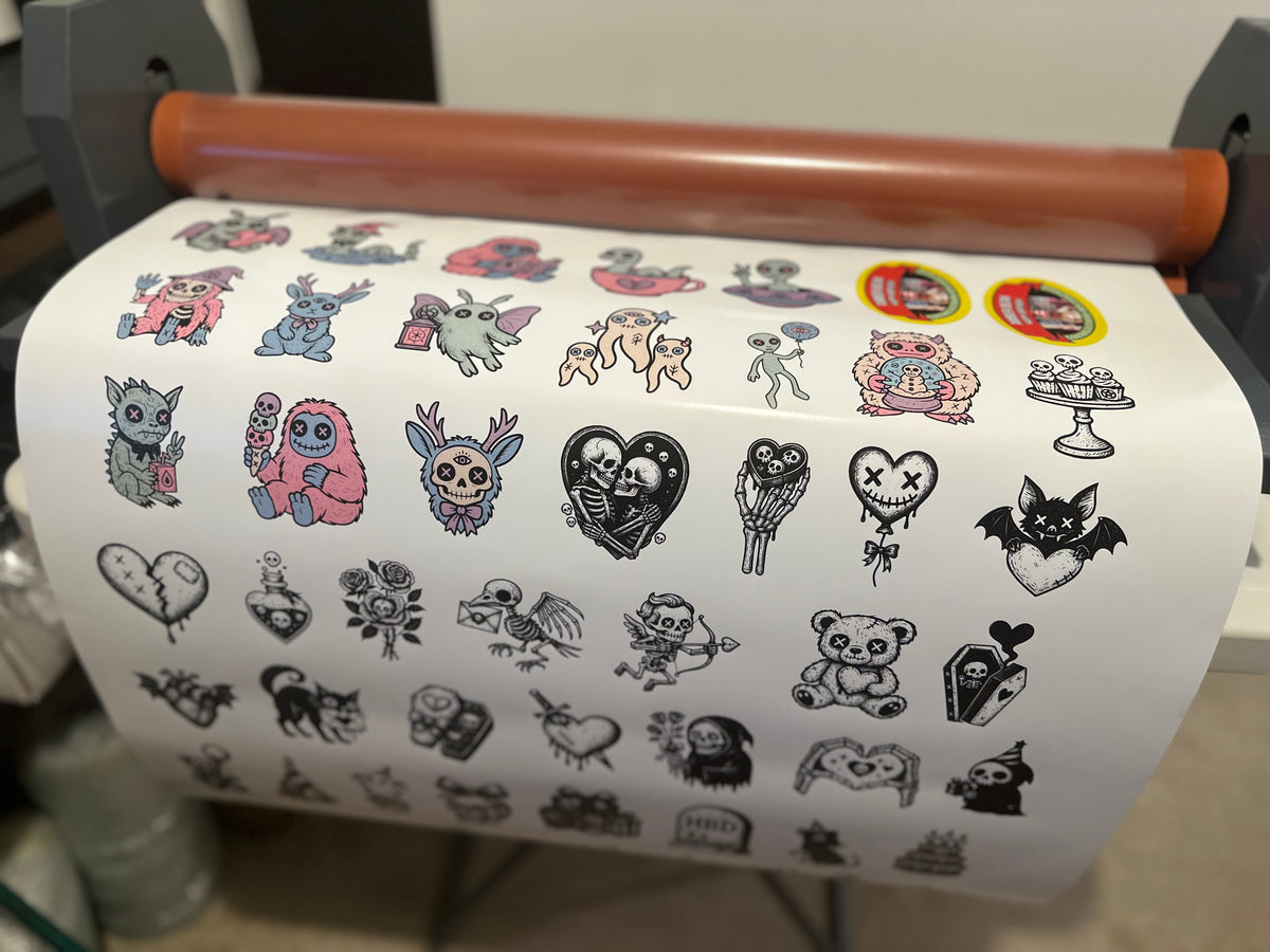 100 Die Cut stickers