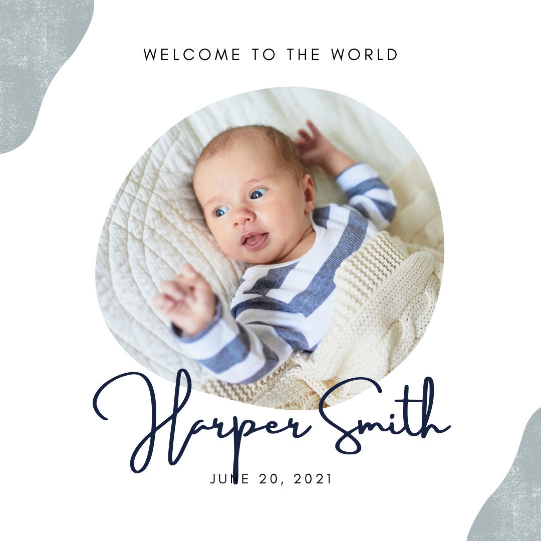 Baby welcome to the World New Born gift wine Label from Kanwish Designs