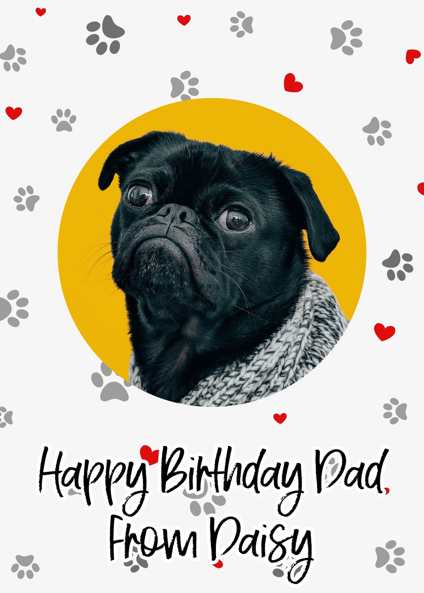 Birthday gift from dog wine label | funny dog dad peronalised photo gift | dog walker thank you gift | pet sitting gift | funny dog mum gift