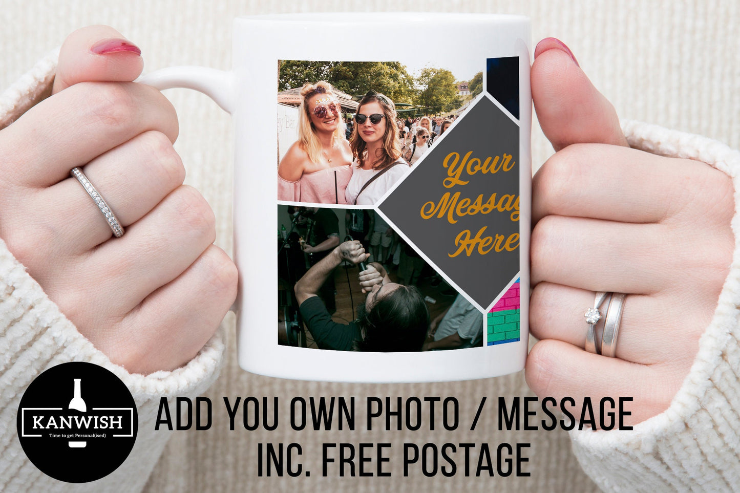 Custom 4 photo 11oz Mug | Dishwasher safe | Customised Mug | Photo Printed Mug | Personalised Gift | Photo Gift | Christmas Gift | Milestone