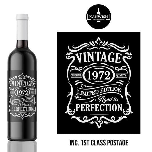 Toast to Another Year of Life with Personalized Birthday Wine whisky Label Gift - add you own custom message or photo | 40th | 50th | 60th