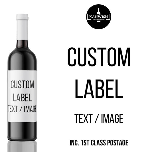 Raise a Glass to Life's Special Moments with Personalised Wine Label wine label gift  - add you own custom message or photo | Birthday wine