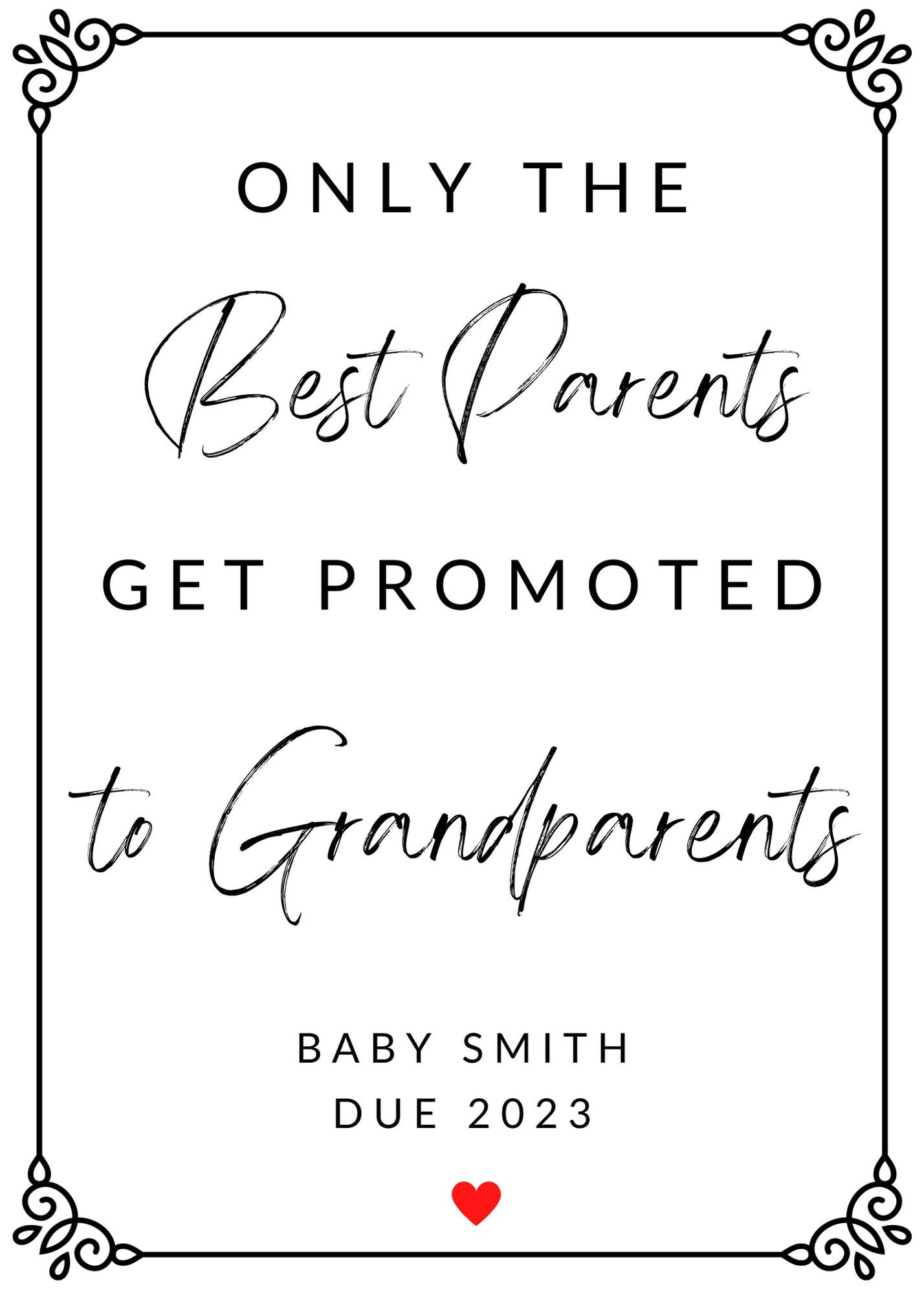 Best parents get Promoted to grandparents custom wine label sticker | Baby Announcement | Pregnancy Announcement | New Baby Announcement