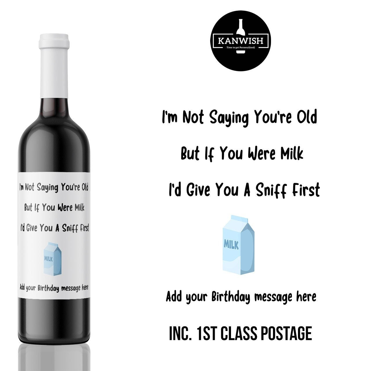 40th humorous, rude and Edgy Wine Label sticker for Birthday | wine gift for brother, sister or best friend hitting the big 40 this year!