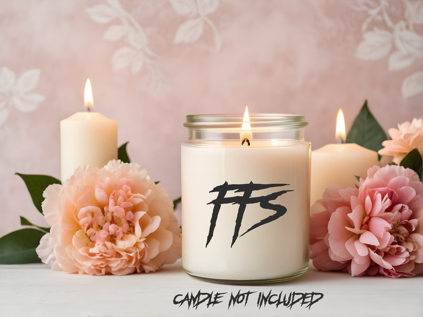 Metal AF funny Candle Clear Vinyl Sticker: Light Up Life's Sh*tty Moments!