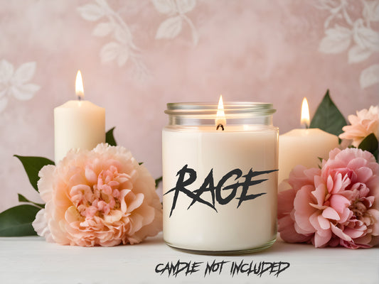 Metal AF funny Candle Clear Vinyl Sticker: Light Up Life's Sh*tty Moments!