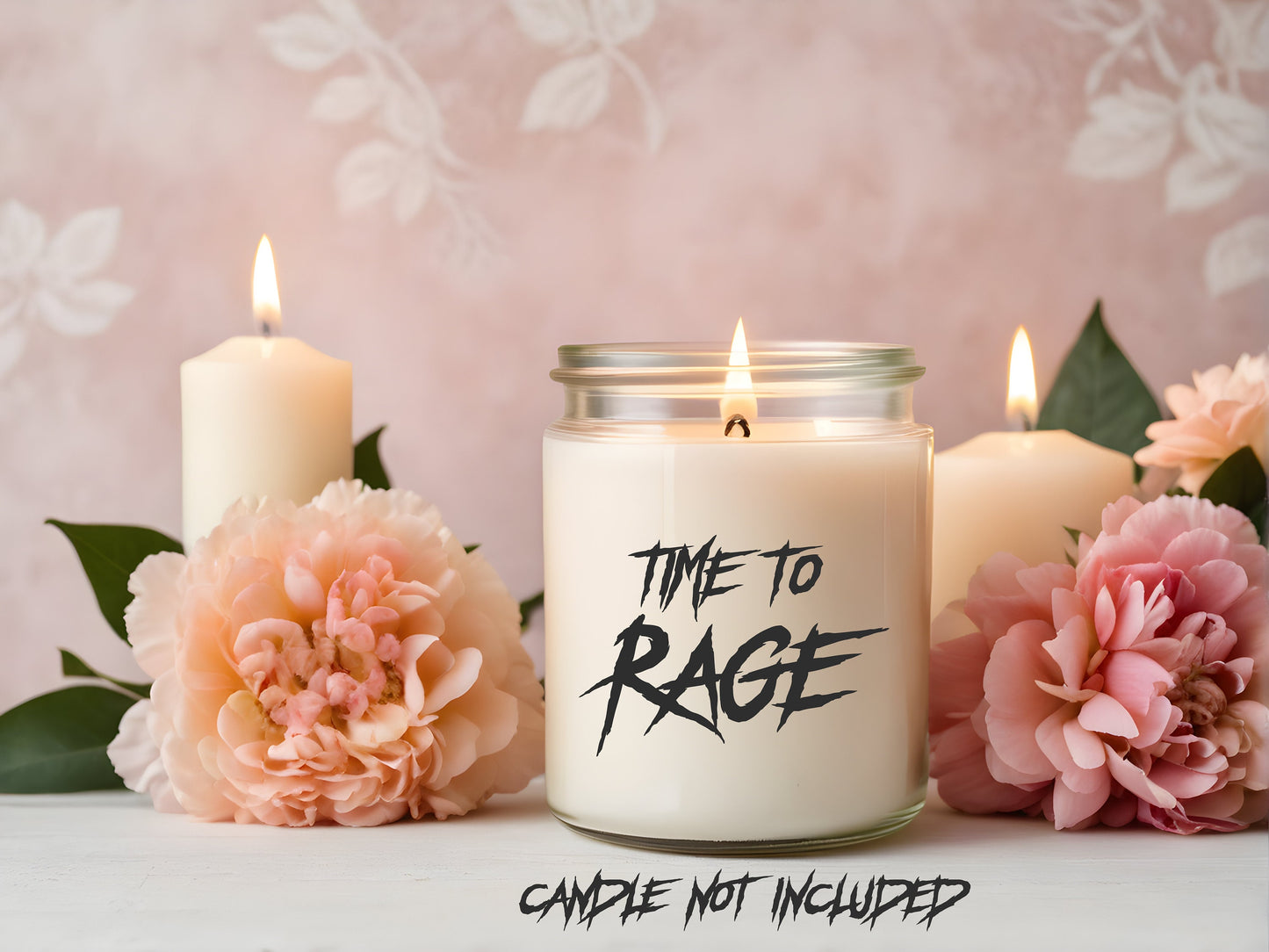 Metal AF funny Candle Clear Vinyl Sticker: Light Up Life's Sh*tty Moments!