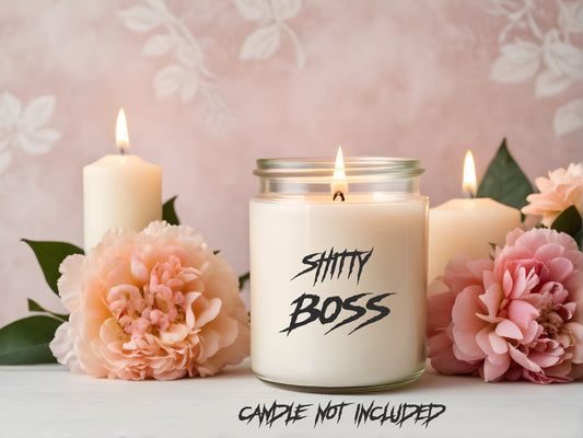 Metal AF funny Candle Clear Vinyl Sticker: Light Up Life's Sh*tty Moments!