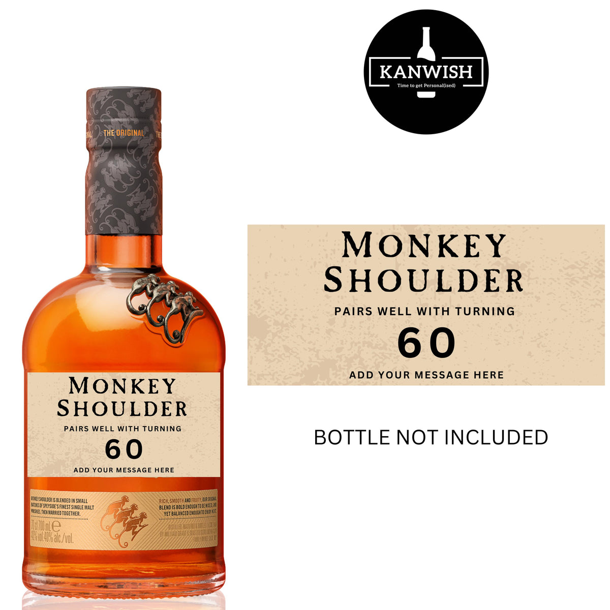 a bottle of monkey shoulder 60 year old