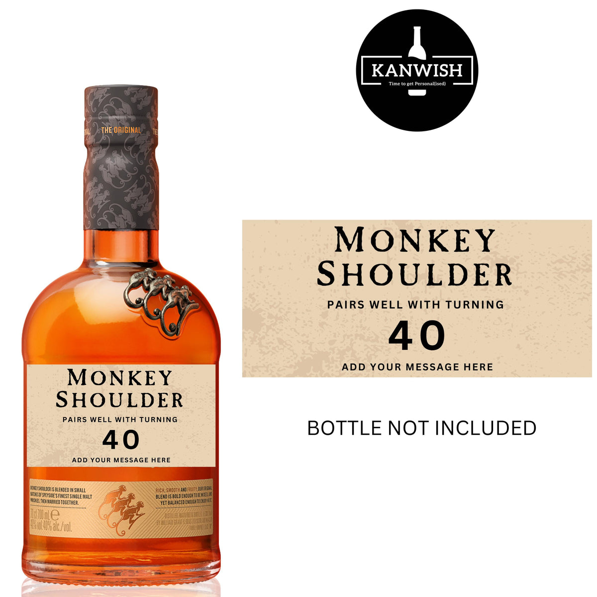 a bottle of monkey shoulder 40 year old
