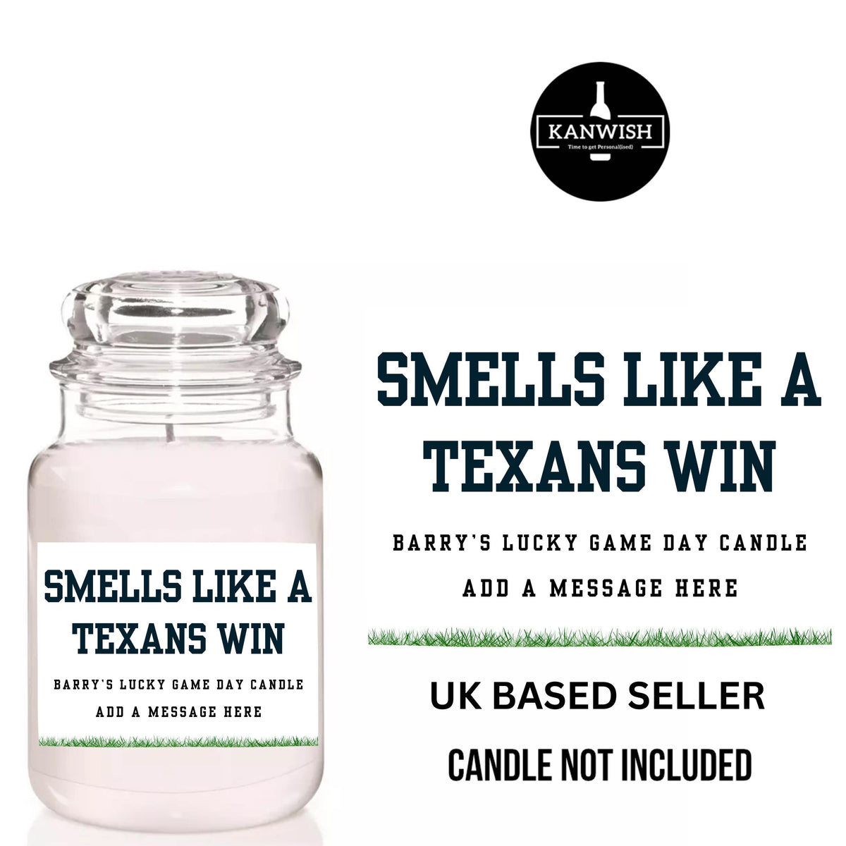 a jar of smells like a texas win