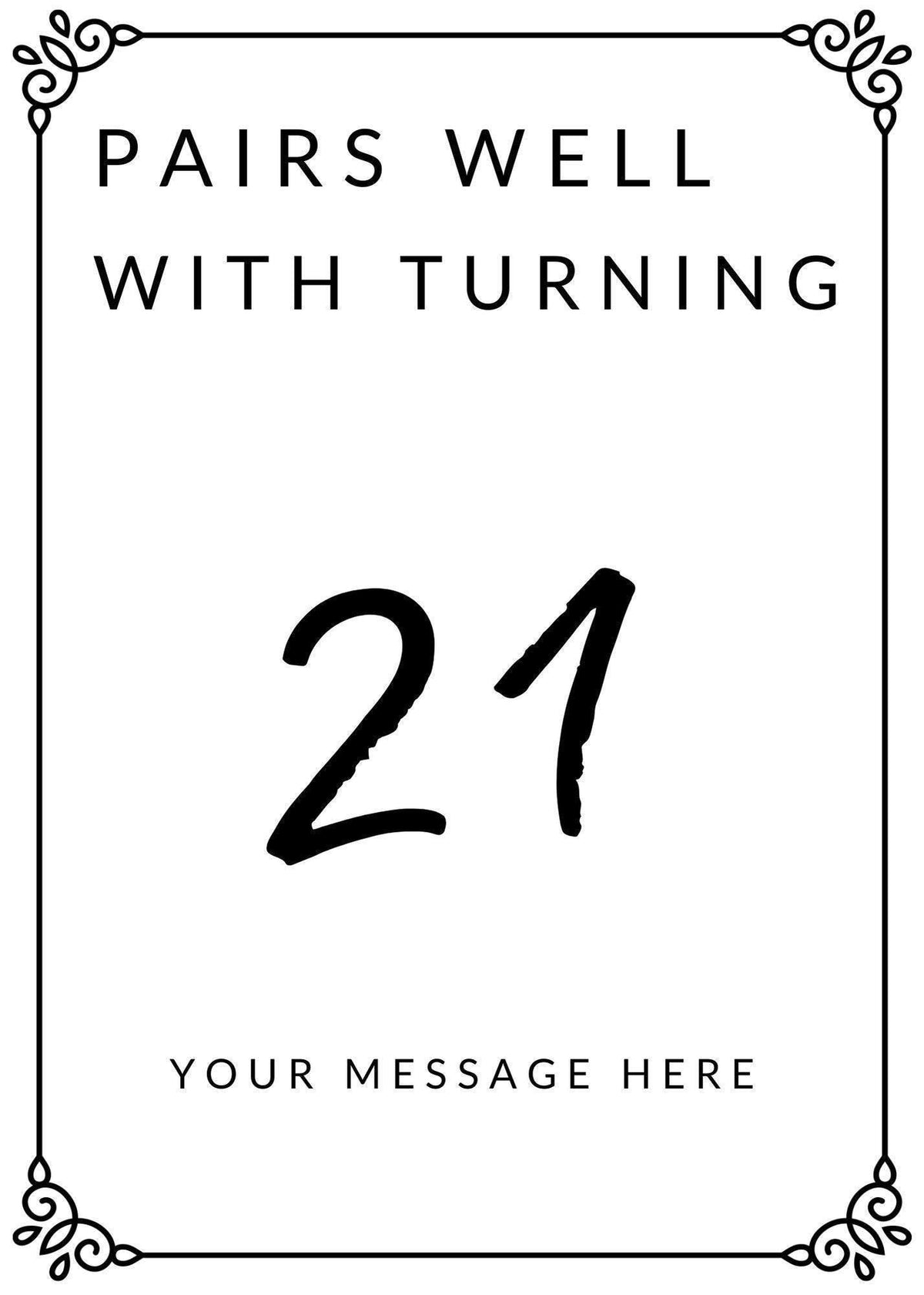Custom Wine Label: Birthday Design (Photo, Message, Vinyl Sticker)