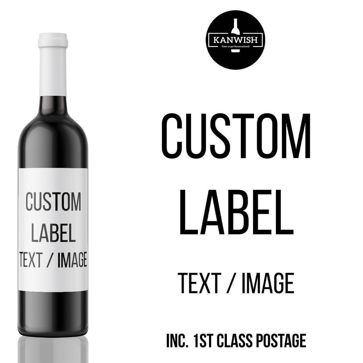 Personalized Birthday Wine Label - Custom Photo and Text
