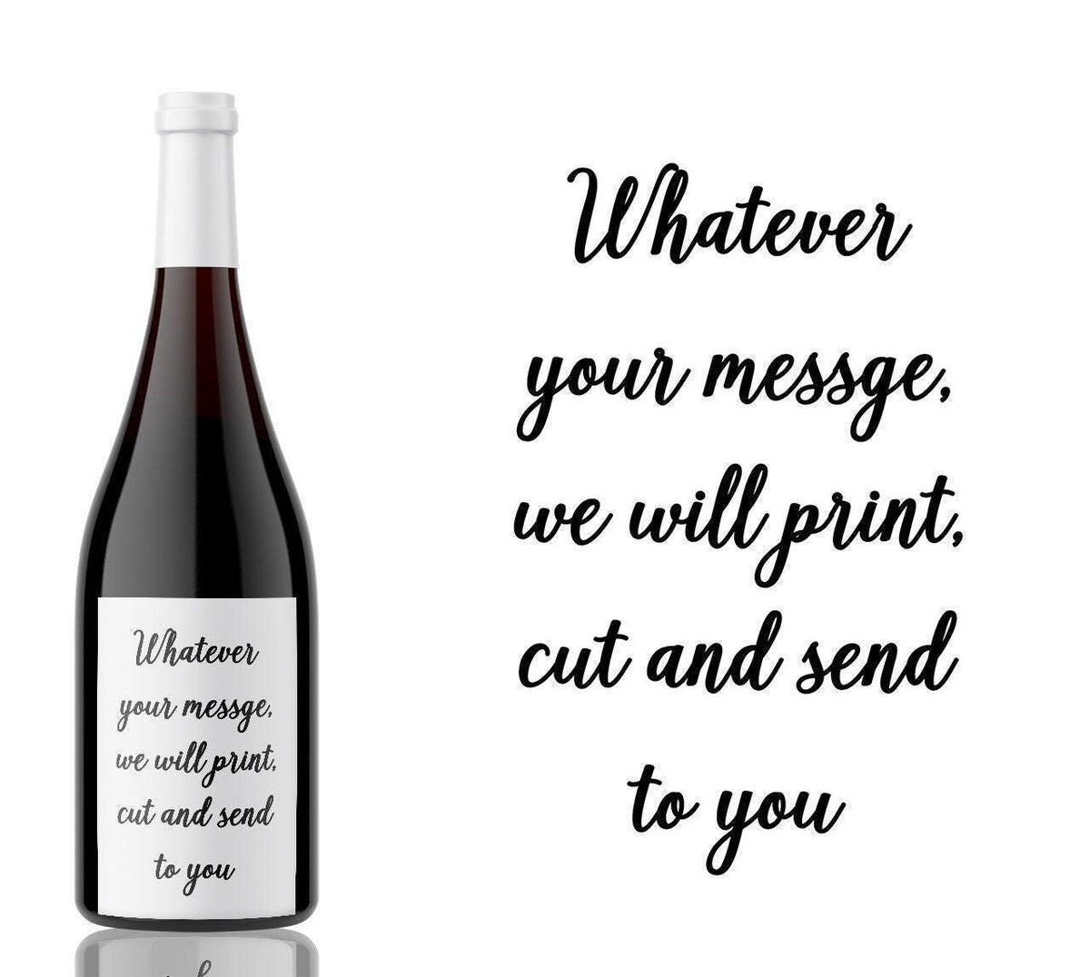 Custom Wine Bottle Label - Personalized Message for Any Occasion