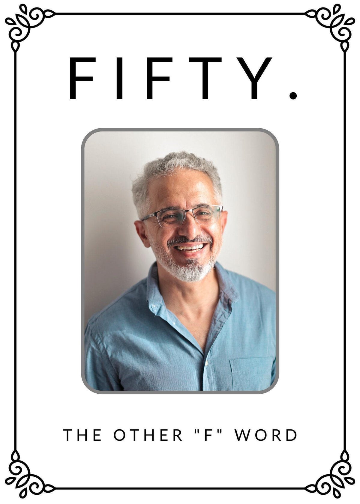 Funny 50th Birthday Wine Label, Photo Custom (Splashproof Vinyl)