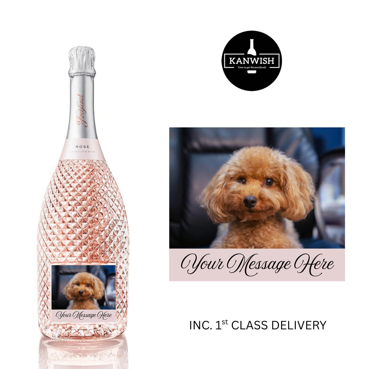 Personalised Birthday Prosecco Bottle Label, 18th birthday wine label gift, 21st birthday wine label gift, custom Prosecco bottle gift